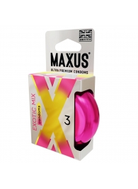 Ароматизированные презервативы Maxus Exotic Mix - 3 шт. - Maxus - купить с доставкой в Балашихе