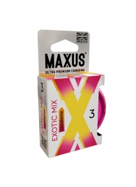 Ароматизированные презервативы Maxus Exotic Mix - 3 шт. - Maxus - купить с доставкой в Балашихе