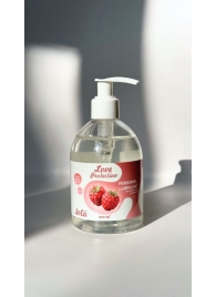 Лубрикант на водной основе Love Protection Raspberry с ароматом малины - 300 мл. - Lola Games - купить с доставкой в Балашихе