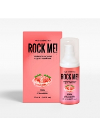 Жидкий вибратор Nuei Rock Me! с ароматом клубники - 20 мл. - Nuei cosmetics - купить с доставкой в Балашихе