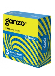 Классические презервативы с обильной смазкой Ganzo Classic - 3 шт. - Ganzo - купить с доставкой в Балашихе
