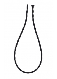 Черный уретральный массажер Glide Medium - 30 см. - Lola Games - купить с доставкой в Балашихе