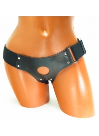 Трусики для страпона коричневого цвета - БДСМ Арсенал - купить с доставкой в Балашихе
