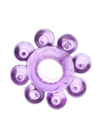 Мягкая фиолетовая гелевая насадка - Toyfa Basic - в Балашихе купить с доставкой