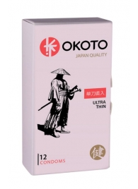 Тонкие презервативы OKOTO Ultra Thin - 12 шт. - Sitabella - купить с доставкой в Балашихе