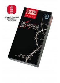 Презервативы с точками Elasun Big Dotted - 10 шт. - Elasun - купить с доставкой в Балашихе
