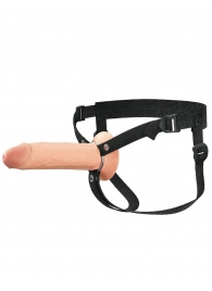 Полый страпон на ремнях 8’’ Hollow Silicone Strap-on - Pipedream - купить с доставкой в Балашихе