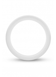 Белое люминесцентное эрекционное кольцо Silicone Glo Cock Ring - Blush Novelties - в Балашихе купить с доставкой