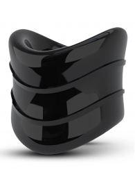 Черное эрекционное кольцо на мошонку Beef Ball Stretcher Snug X Long - Blush Novelties - в Балашихе купить с доставкой