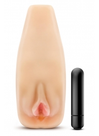 Мастурбатор-вагина с вибрацией Soft   Wet Natasha Realistic Beige Masturbator - Blush Novelties - в Балашихе купить с доставкой