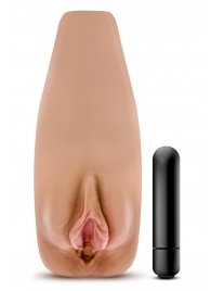 Маструбатор-вагина с вибрацией Soft   Wet Renata Realistic Tan Masturbator - Blush Novelties - в Балашихе купить с доставкой