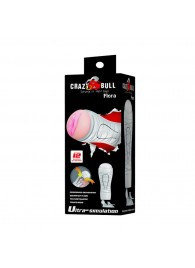 Мастурбатор-вагина Flora White с присоской и 12 режимами вибрации - Baile - в Балашихе купить с доставкой