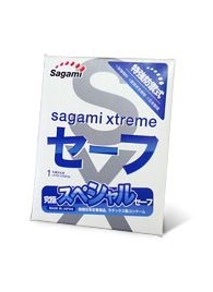 Презерватив Sagami Xtreme Ultrasafe с двойным количеством смазки - 1 шт. - Sagami - купить с доставкой в Балашихе
