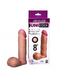 Фаллическая насадка для страпона UNICOCK 8  - 20 см. - LOVETOY (А-Полимер) - купить с доставкой в Балашихе