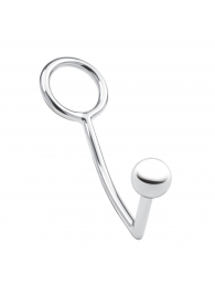 Кольцо на пенис с анальным стимулятором Stainless Steel Anal Hook   Cock Ring - BlueLine - в Балашихе купить с доставкой
