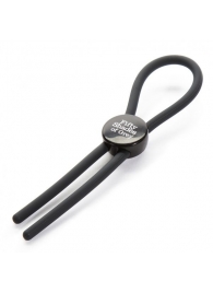 Тёмно-серое эрекционное кольцо с зажимом Again and Again Adjustable Cock Ring - Fifty Shades of Grey - в Балашихе купить с доставкой