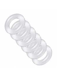 Комплект из 6 прозрачных эрекционных колец Ring Master Custom Ball Stretcher Kit - XR Brands - в Балашихе купить с доставкой