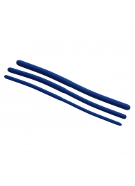 Набор из 3 синих силиконовых уретральных расширителей Invasion Silicone Urethral Sound Trainer Set - XR Brands - купить с доставкой в Балашихе