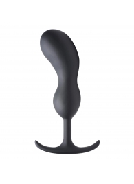 Черный массажер простаты с утяжелителями Premium Silicone Weighted Prostate Plug XL - 20,8 см. - XR Brands - в Балашихе купить с доставкой