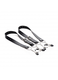 Ремни с зажимами для половых губ Spread Labia Spreader Straps with Clamps - XR Brands - купить с доставкой в Балашихе