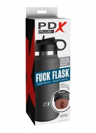 Смуглый мастурбатор-вагина в корпусе-бутылке F*ck Flask - Pipedream - в Балашихе купить с доставкой