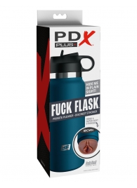 Смуглый мастурбатор-вагина в синей колбе F*ck Flask - Pipedream - в Балашихе купить с доставкой