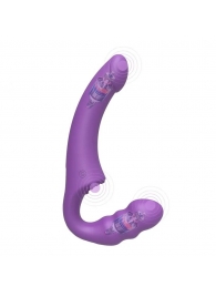 Фиолетовый безремневой страпон Straples Strap-On Dildo - Erokay - купить с доставкой в Балашихе