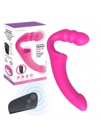 Розовый безремневой страпон Straples Strap-On Dildo - Erokay - купить с доставкой в Балашихе