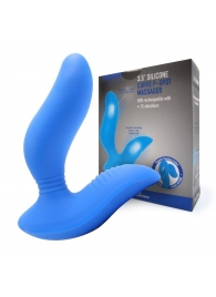 Синий вибромассажер простаты 3,5’’ Curve P-spot Massager - 12 см. - Erokay - в Балашихе купить с доставкой