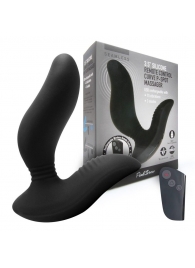 Черный вибромассажер простаты 3,5’’ Remote Control Curve P-spot Massager - 12 см. - Erokay - в Балашихе купить с доставкой