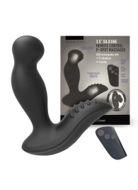 Черный вибромассажер простаты 3,5’’ Remote Control P-spot Massager - 12,5 см. - Erokay - в Балашихе купить с доставкой
