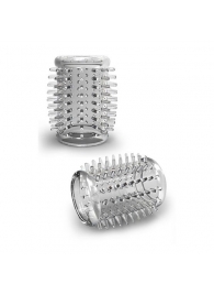 Прозрачная насадка с шипами STAY HARD COCK SLEEVE 01 CLEAR - Blush Novelties - в Балашихе купить с доставкой