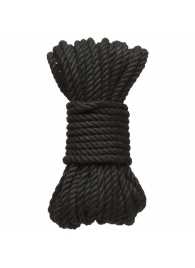 Черная верёвка для связывания и фиксации Bind Tie - 9,14 м. - Doc Johnson - купить с доставкой в Балашихе