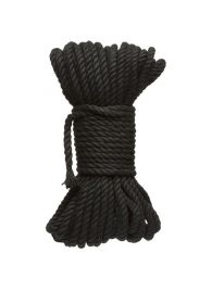 Черная верёвка для связывания и фиксации Bind Tie - 15,24 м. - Doc Johnson - купить с доставкой в Балашихе