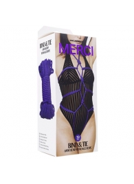 Фиолетовая верёвка для связывания и фиксации Bind Tie - 15,24 м. - Doc Johnson - купить с доставкой в Балашихе