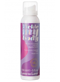Массажная хрустящая пенка Tickle My Body Fresh Mint с ароматом мяты - 150 мл. - Love to Love - купить с доставкой в Балашихе