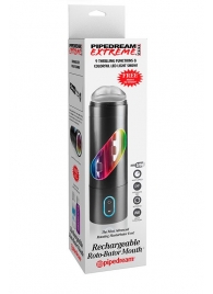 Перезаряжаемый мастурбатор-ротик Extreme Toyz Rechargeable Roto-Bator Mouth - Pipedream - в Балашихе купить с доставкой