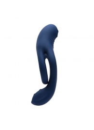 Синее эрекционное виброкольцо с двойным подхватом мошонки Ring Around The Rosy - Zero Tolerance - в Балашихе купить с доставкой