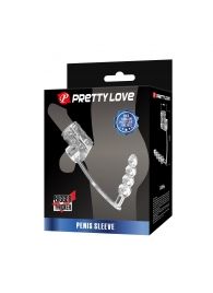 Прозрачная насадка на пенис и мошонку с анальным стимулятором Rilley - Baile - в Балашихе купить с доставкой