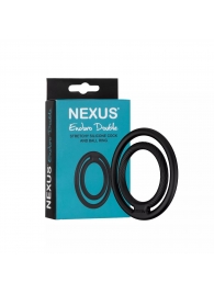 Черное двойное эрекционное кольцо Nexus Enduro Double - Nexus Range - в Балашихе купить с доставкой