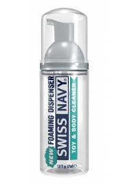 Очищающая пенка для игрушек и тела Toy   Body Cleaner Foamer - 47 мл. - Swiss navy - купить с доставкой в Балашихе