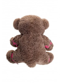 Бондажный набор: бурый мишка с розовыми оковами и наручниками - Pecado - купить с доставкой в Балашихе