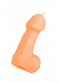 Оранжевая свеча в форме пениса - 47 гр. - Pecado - купить с доставкой в Балашихе