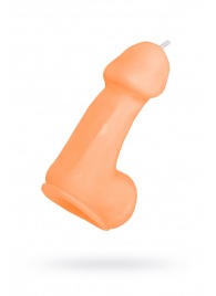 Оранжевая свеча в форме пениса - 47 гр. - Pecado - купить с доставкой в Балашихе