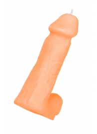 Оранжевая сувенирная свеча «Пенис» - Pecado - купить с доставкой в Балашихе