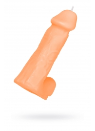 Оранжевая сувенирная свеча «Пенис» - Pecado - купить с доставкой в Балашихе