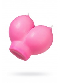 Розовая свеча «Сиськи» - 150 гр. - Pecado - купить с доставкой в Балашихе