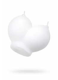 Белая сувенирная свеча «Сиськи» - Pecado - купить с доставкой в Балашихе