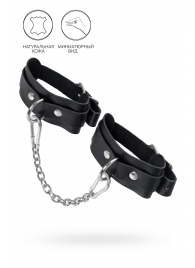 Черные мини-оковы со скруглёнными углами - Pecado - купить с доставкой в Балашихе
