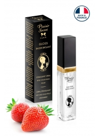 Стимулирующий блеск для губ со вкусом клубники - 7 мл. - Plaisir Secret - купить с доставкой в Балашихе